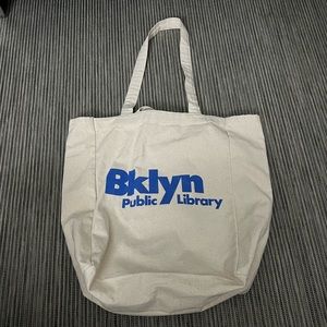 Brooklyn public library canvas tote bag